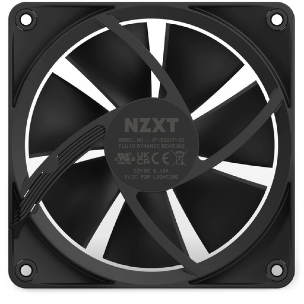 NZXT F120 RGB Case Fan με Σύνδεση 4-Pin PWM 3τμχ NZXT F120 RGB Case Fan με Σύνδεση 4-Pin PWM 3τμχ