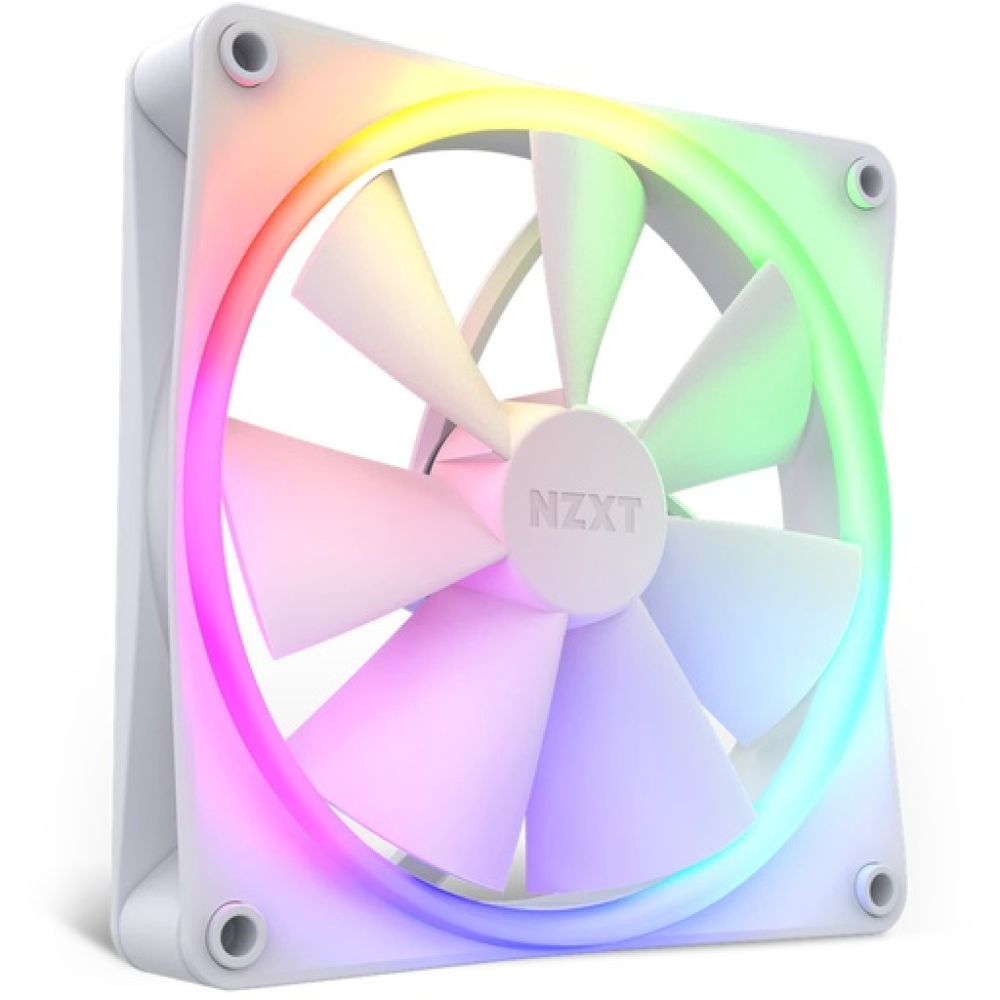 NZXT F140 RGB Case Fan με Σύνδεση 4-Pin PWM Λευκό