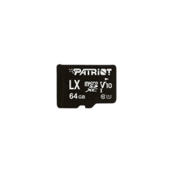 PATRIOT LX MICROSD/XC, 064GB C10 U1 80/10MBs NO-ADAPTER PATRIOT LX MICROSD/XC, 064GB C10 U1 80/10MBs NO-ADAPTER