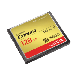 Sandisk Extreme CompactFlash 128GB Sandisk Extreme CompactFlash 128GB