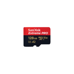 Sandisk Extreme Pro microSDXC 128GB Class 10 U3 V30 A2 UHS-I με αντάπτορα  Sandisk Extreme Pro microSDXC 128GB Class 10 U3 V30 A2 UHS-I με αντάπτορα