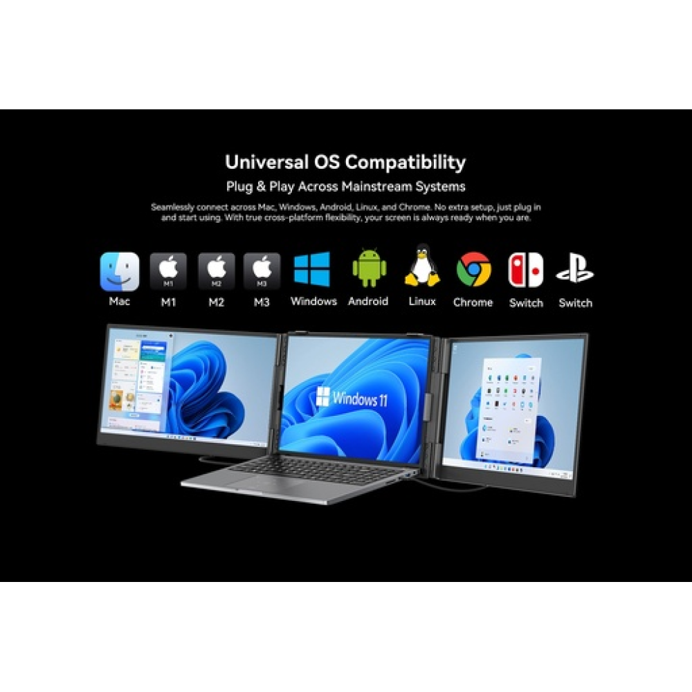 Blackview SCM6 14" IPS, 1080p FHD Laptop Screen One Extra Screen 
