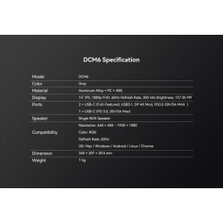 Blackview SCM6 14" IPS, 1080p FHD Laptop Screen One Extra Screen 