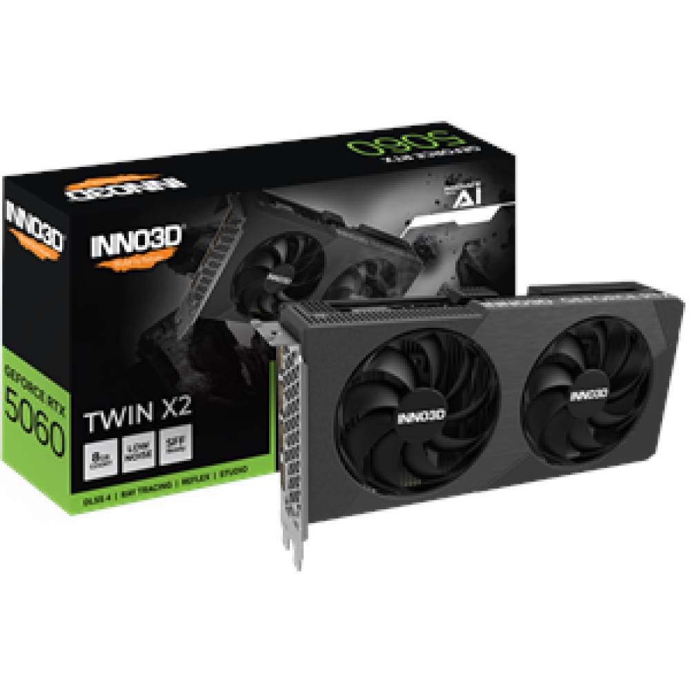 Inno 3D GeForce RTX 5060 8GB GDDR6 Twin X2 Inno 3D GeForce RTX 5060 8GB GDDR6 Twin X2