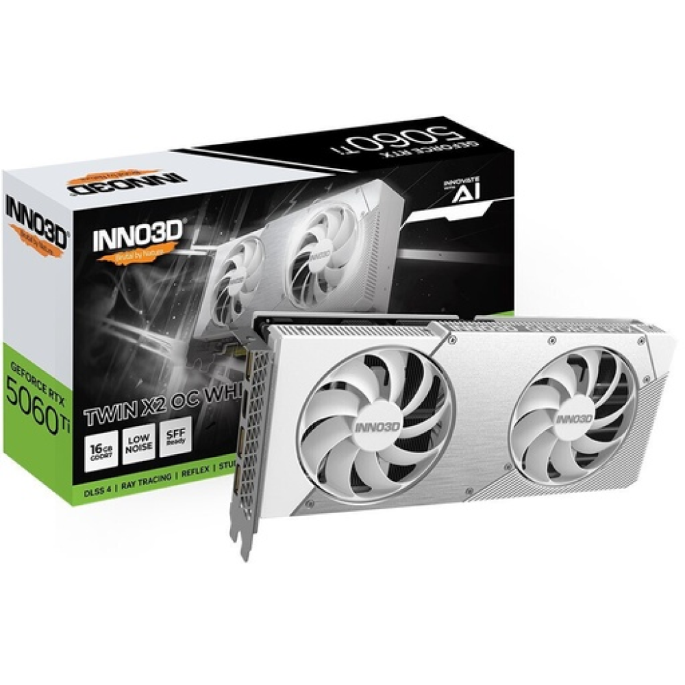INNO3D GeForce RTX 5060 Ti 16GB GDDR7 Twin X2 OC White