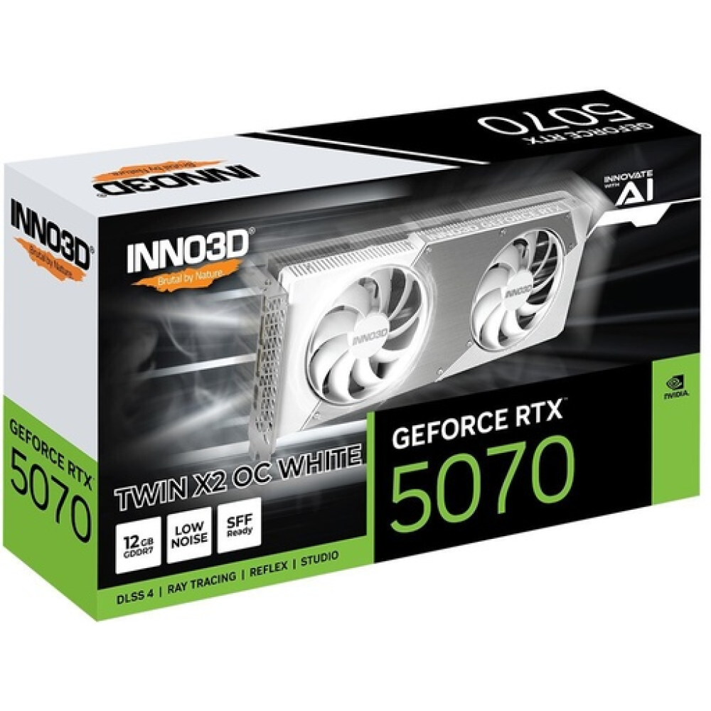INNO3D GeForce RTX 5070 12GB GDDR7 Twin X2 OC White